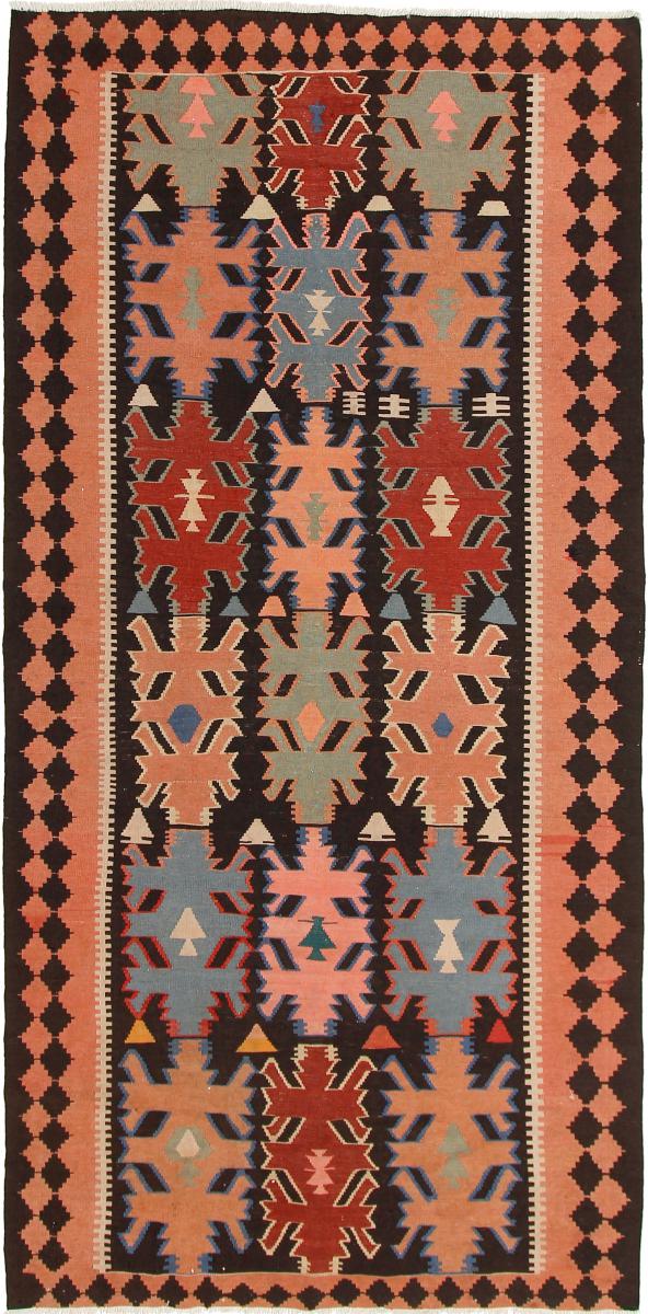 Persian Rug Kilim Fars Azerbaijan Antique 10'0"x4'11" 10'0"x4'11", Persian Rug Woven by hand