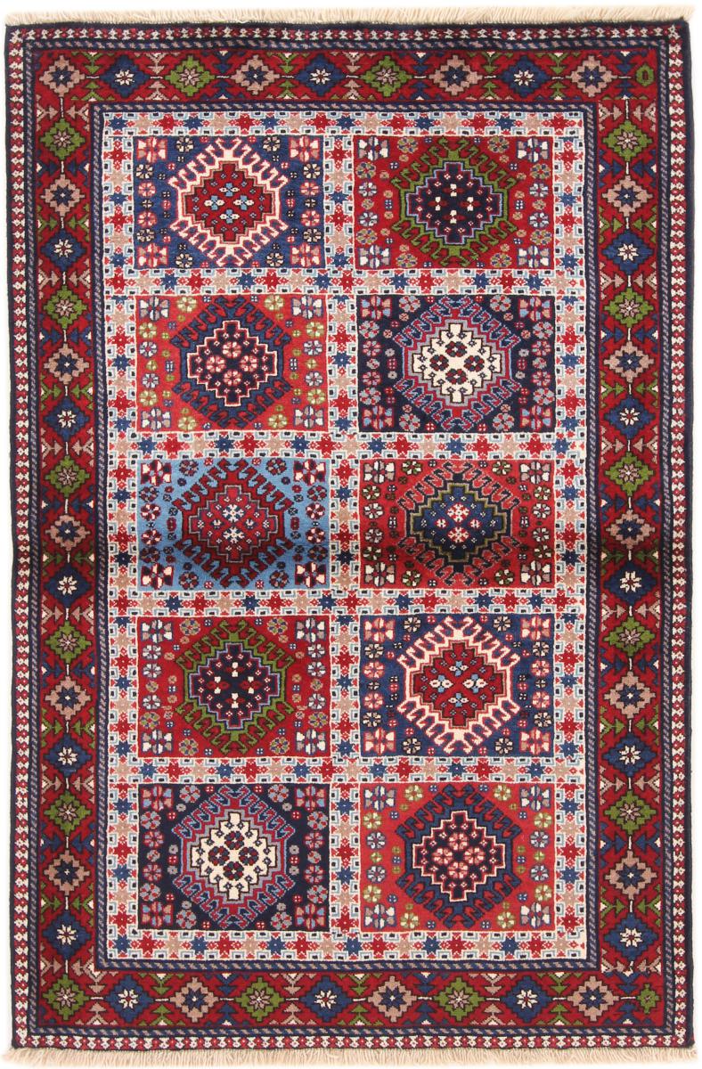 Persisk matta Yalameh 156x97 156x97, Persisk matta Knuten för hand