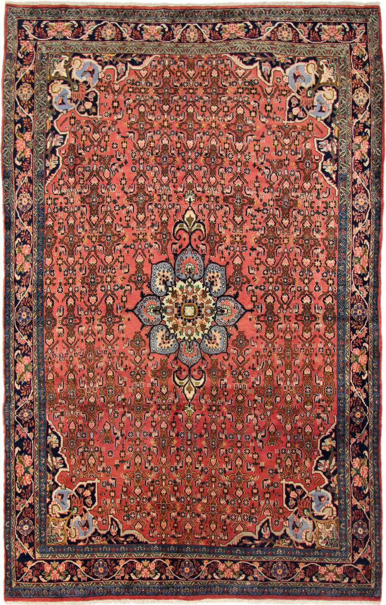 Tapis persan Bidjar 9'11"x6'5" 9'11"x6'5", Tapis persan Noué à la main