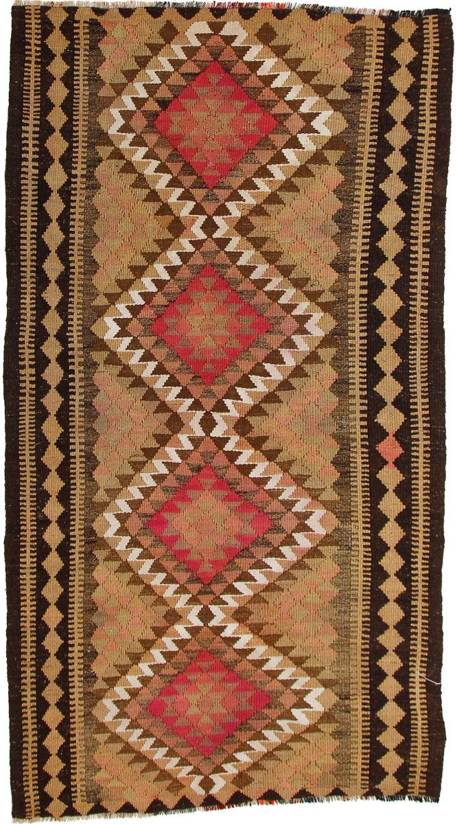 Persian Rug Kilim Fars Azerbaijan Antique 10'0"x5'6" 10'0"x5'6", Persian Rug Woven by hand