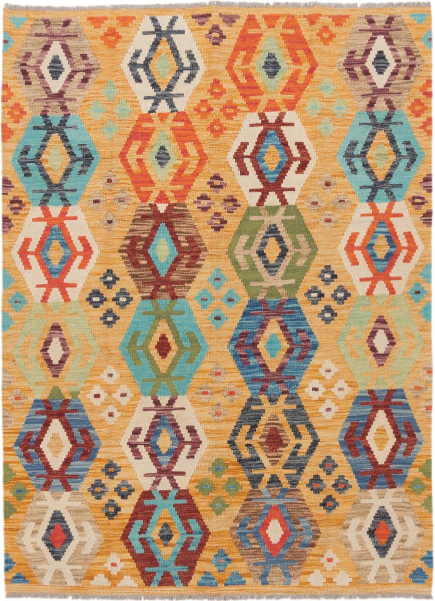 Afghan rug Kilim Afghan 5'8"x4'2" 5'8"x4'2", Persian Rug Woven by hand