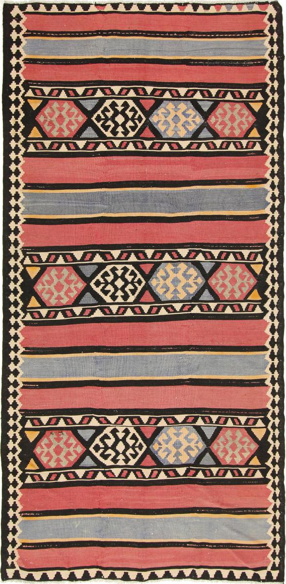 Persisk matta Kilim Fars Azerbajdzjan Antik 296x142 296x142, Persisk matta handvävd 