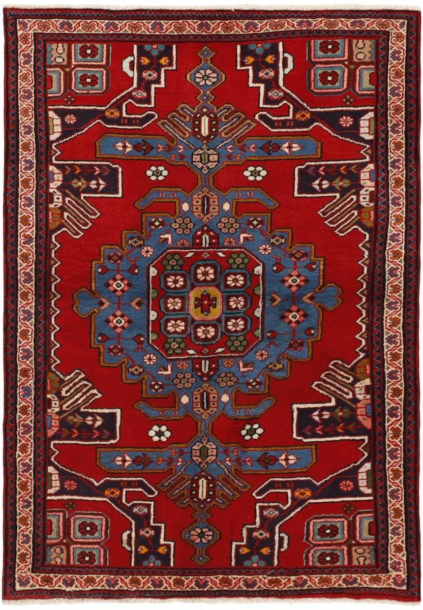 Tapis persan Mahabad 200x136 200x136, Tapis persan Noué à la main