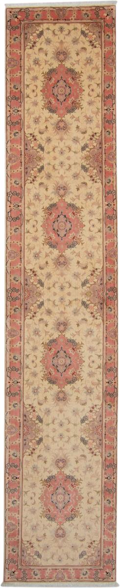 Tapis persan Tabriz 50Raj 409x81 409x81, Tapis persan Noué à la main