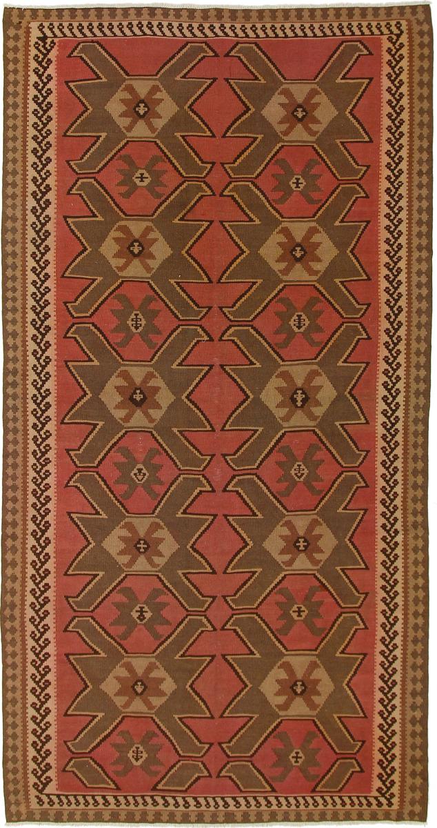 Persian Rug Kilim Fars Azerbaijan Antique 10'3"x5'5" 10'3"x5'5", Persian Rug Woven by hand