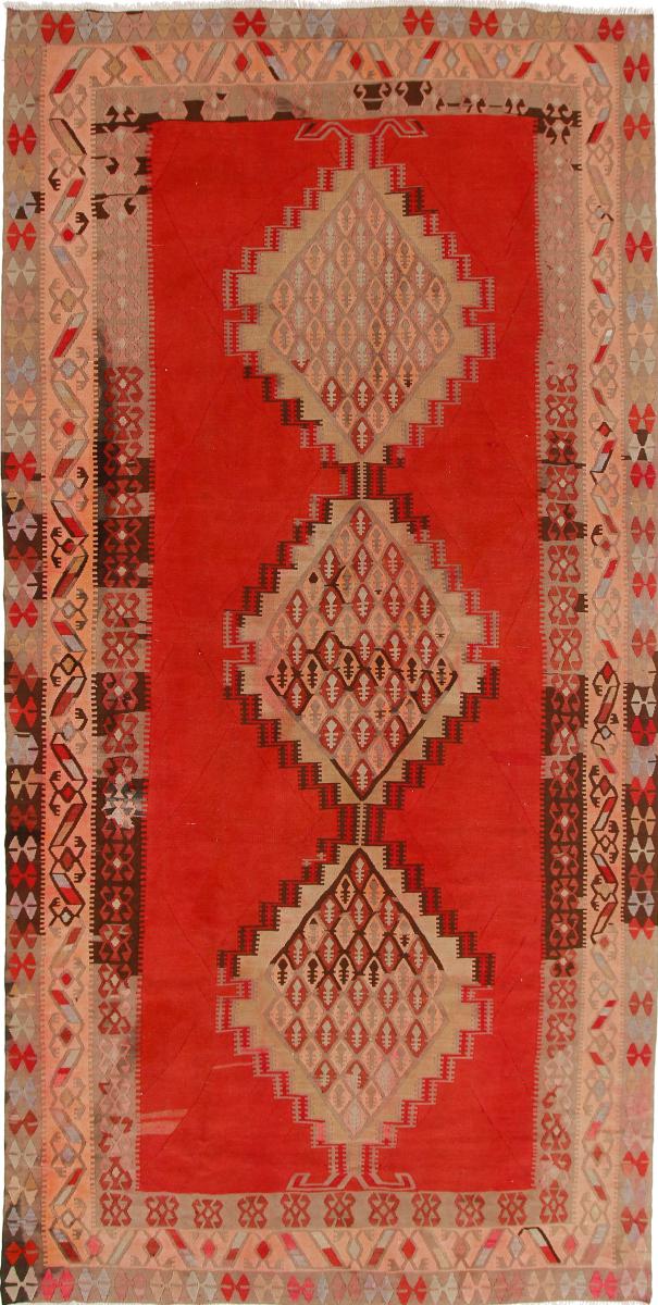  ペルシャ絨毯 キリム Fars Azerbaijan アンティーク 391x193 391x193,  ペルシャ絨毯 手織り
