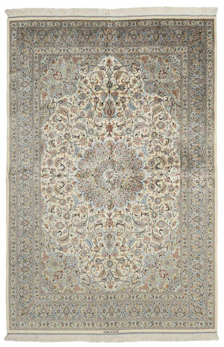 Tappeto persiano Qum di Seta 199x136 199x136, Tappeto persiano Annodato a mano