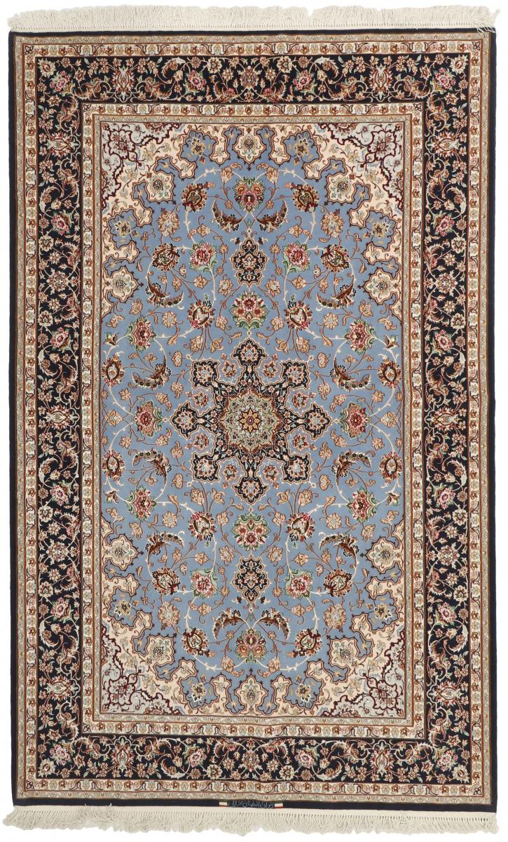 Persisk teppe Isfahan Silkerenning 8'2"x5'1" 8'2"x5'1", Persisk teppe Knyttet for hånd