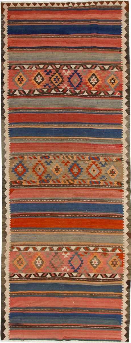  ペルシャ絨毯 キリム Fars Azerbaijan アンティーク 369x144 369x144,  ペルシャ絨毯 手織り