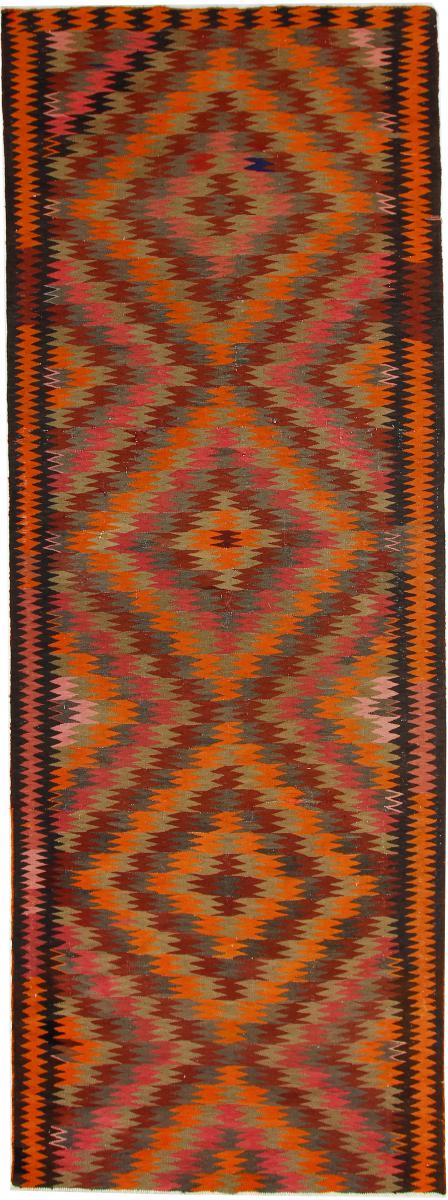Persisk matta Kilim Fars Azerbajdzjan Antik 406x149 406x149, Persisk matta handvävd 