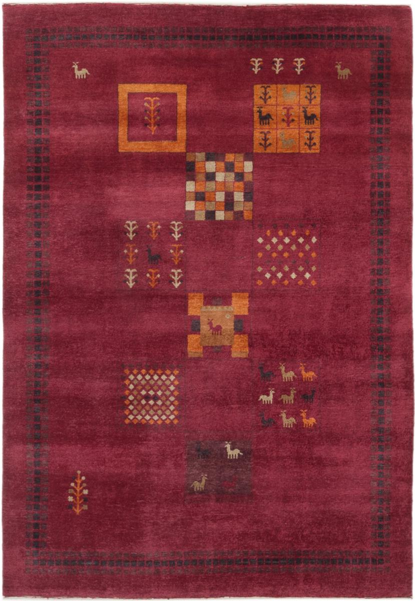 Indiaas tapijt Gabbeh Loribaft 220x152 220x152, Perzisch tapijt Handgeknoopte