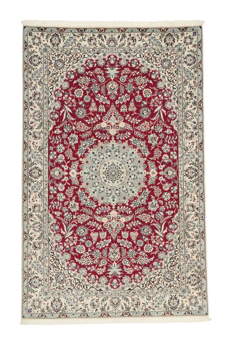 Persialainen matto Nain 6La 159x106 159x106, Persialainen matto Solmittu käsin
