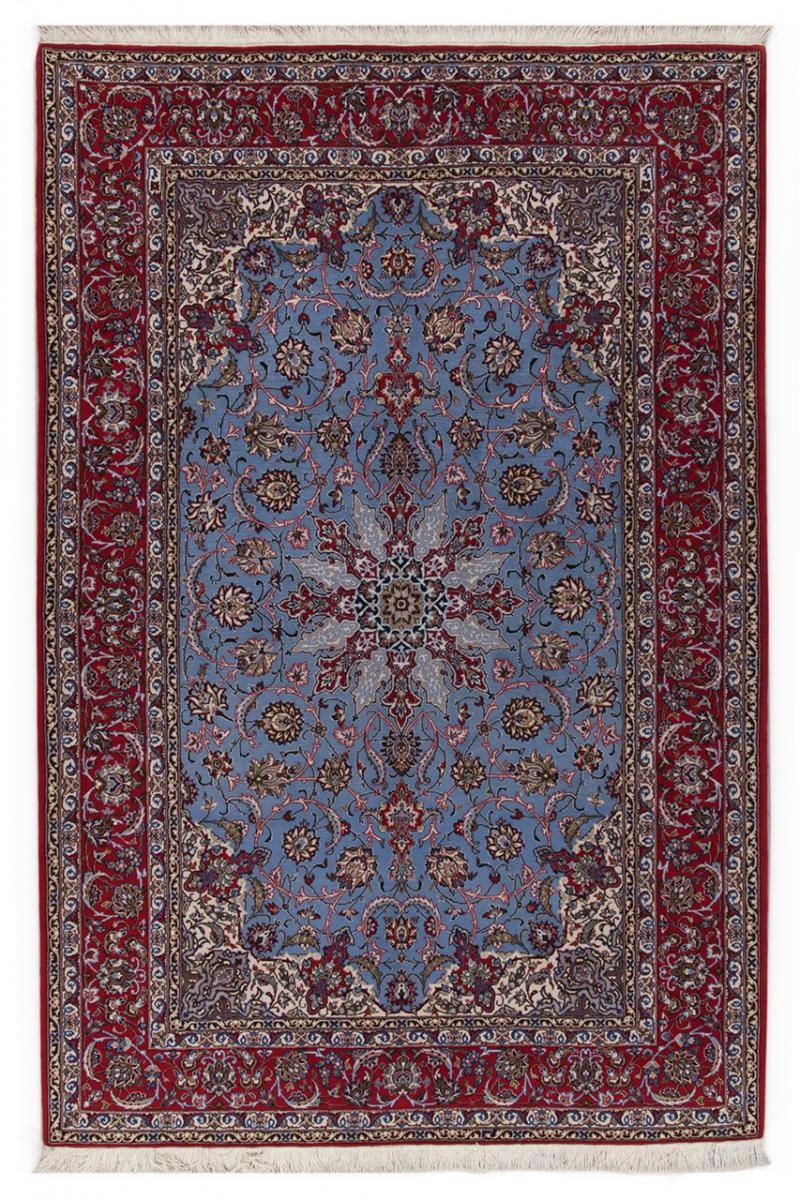 Persisk tæppe Isfahan Silketrend 241x162 241x162, Persisk tæppe Knyttet i hånden