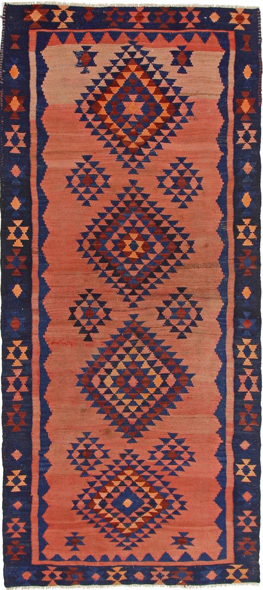  ペルシャ絨毯 キリム Fars Azerbaijan アンティーク 285x123 285x123,  ペルシャ絨毯 手織り