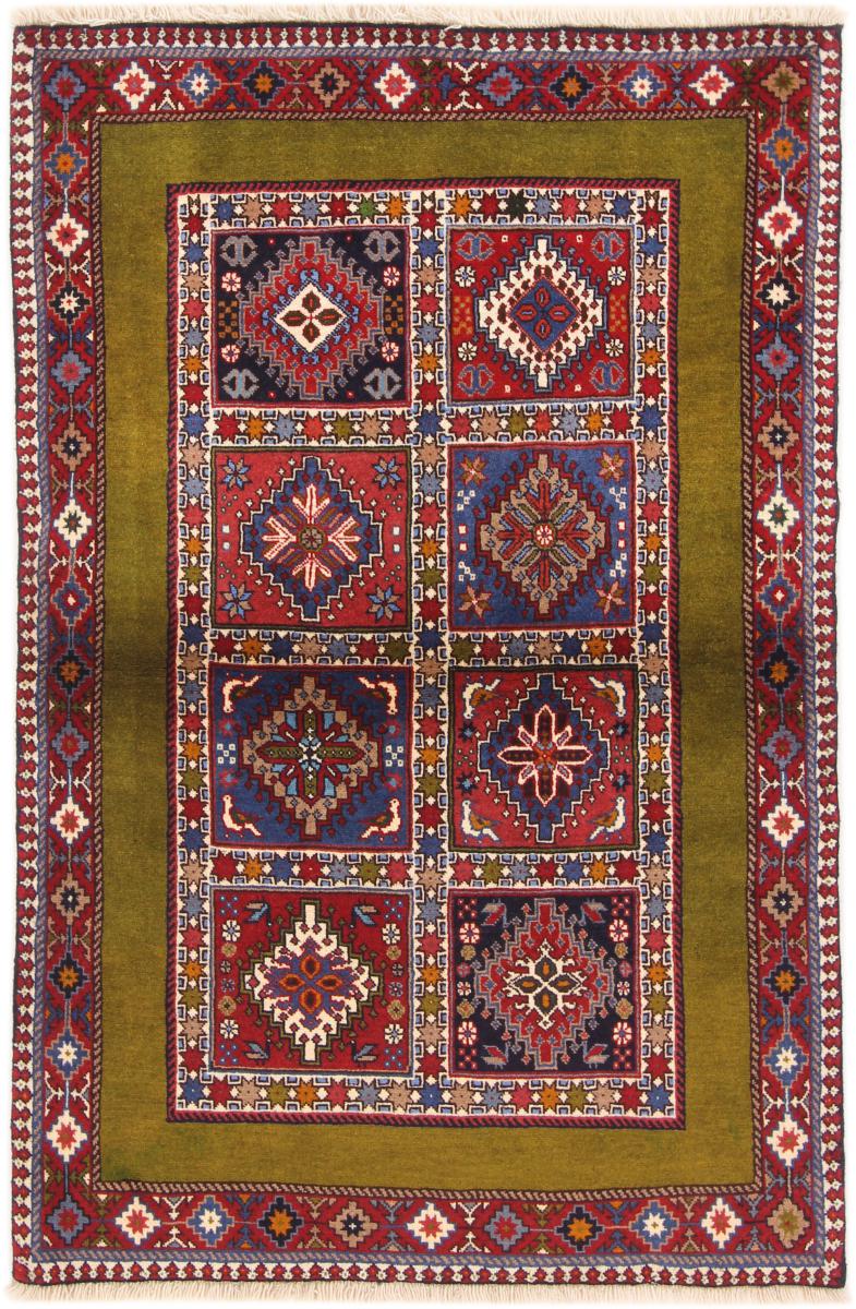 Persisk tæppe Yalameh 156x100 156x100, Persisk tæppe Knyttet i hånden
