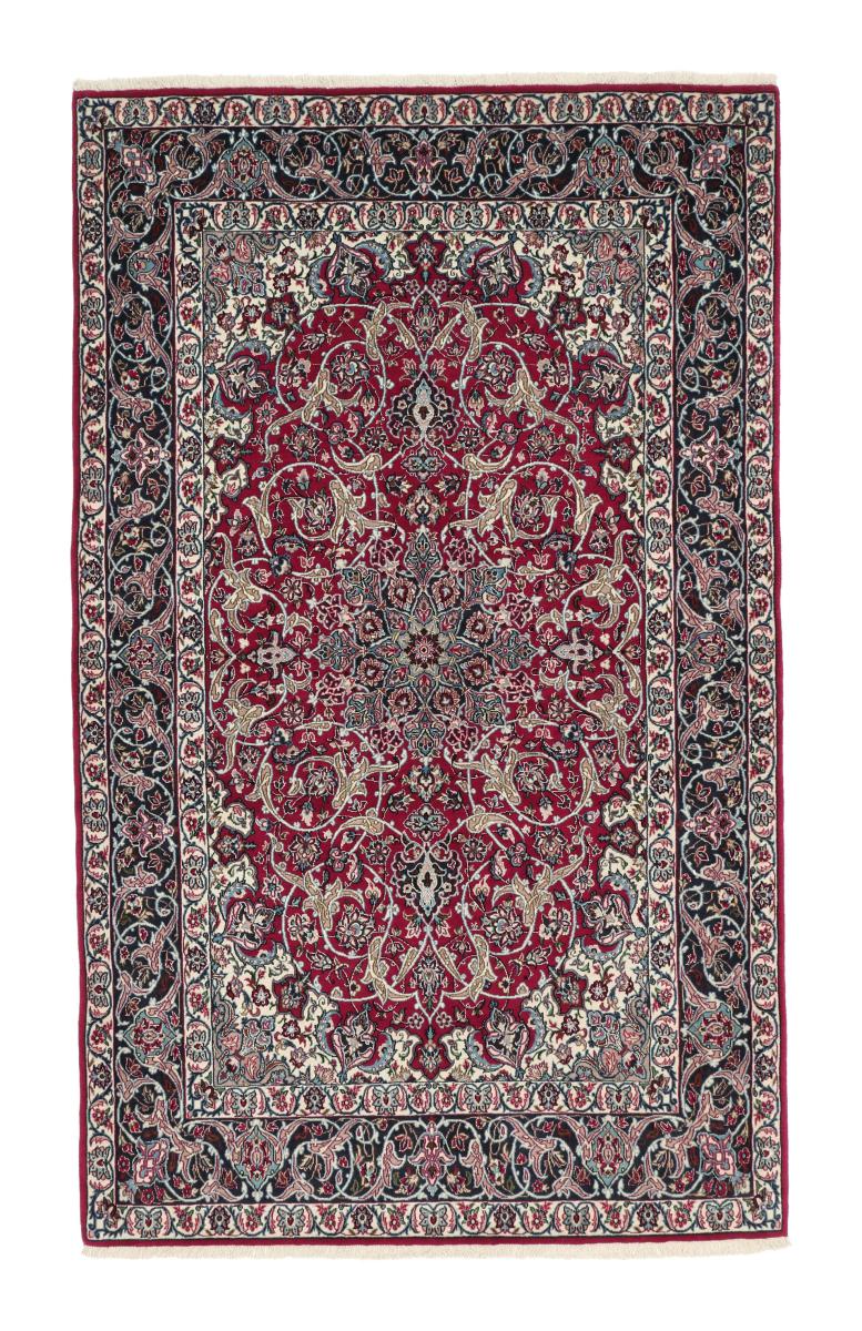 Persian Rug Isfahan Silk Warp 5'10"x3'8" 5'10"x3'8", Persian Rug Knotted by hand