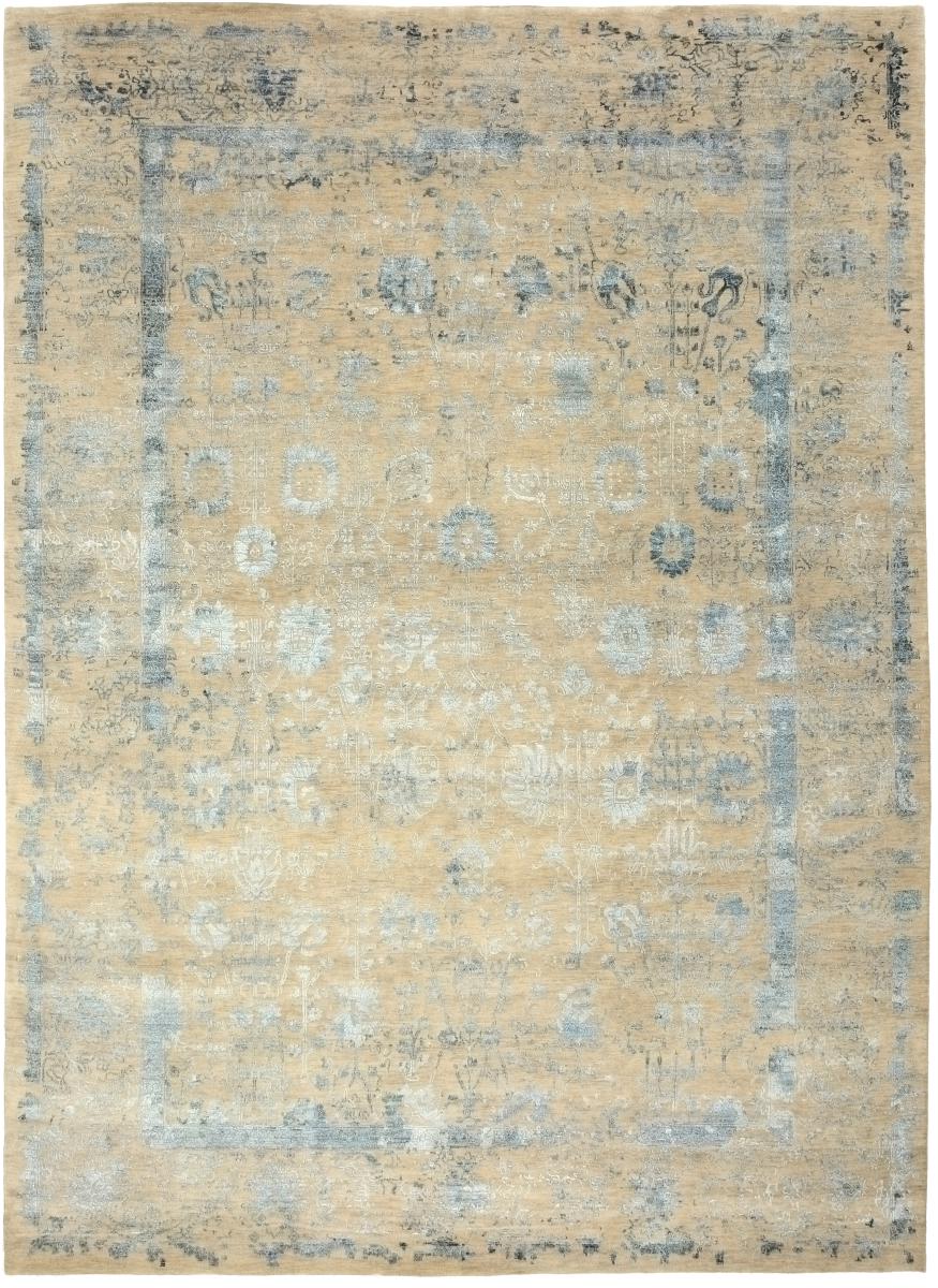 Indiaas tapijt Sadraa 11'1"x8'1" 11'1"x8'1", Perzisch tapijt Handgeknoopte
