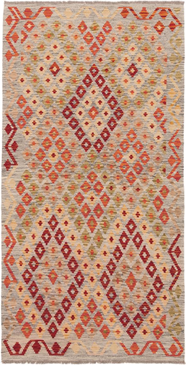 アフガンカーペット キリム アフガン 202x105 202x105,  ペルシャ絨毯 手織り