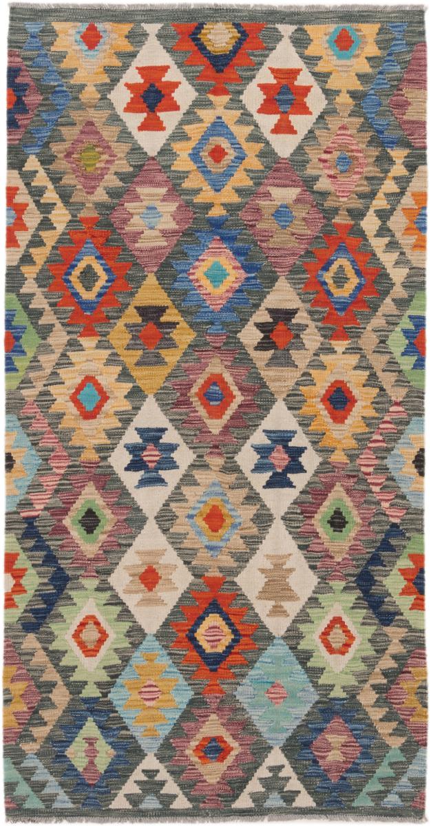 Afghanska mattan Kilim Afghan 197x104 197x104, Persisk matta handvävd 