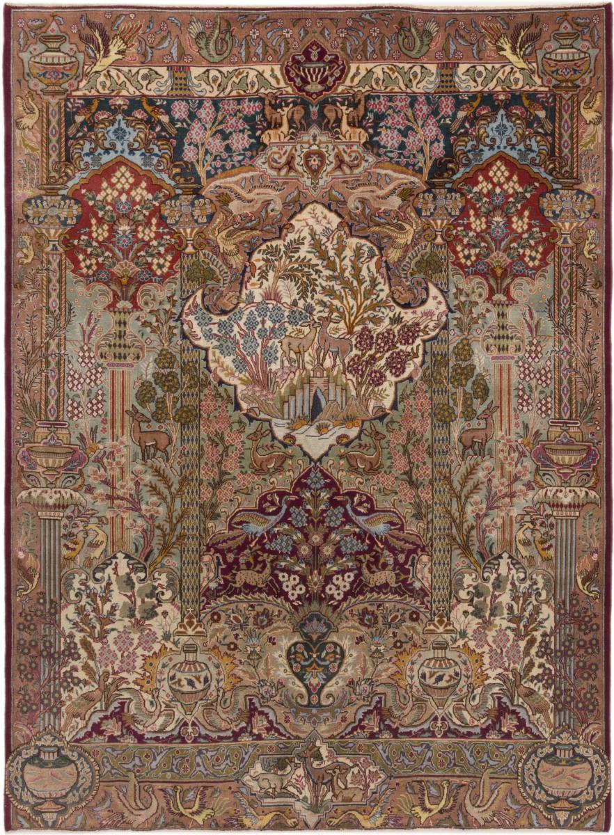 Persian Rug Kaschmar Patina 279x206 279x206, Persian Rug Knotted by hand