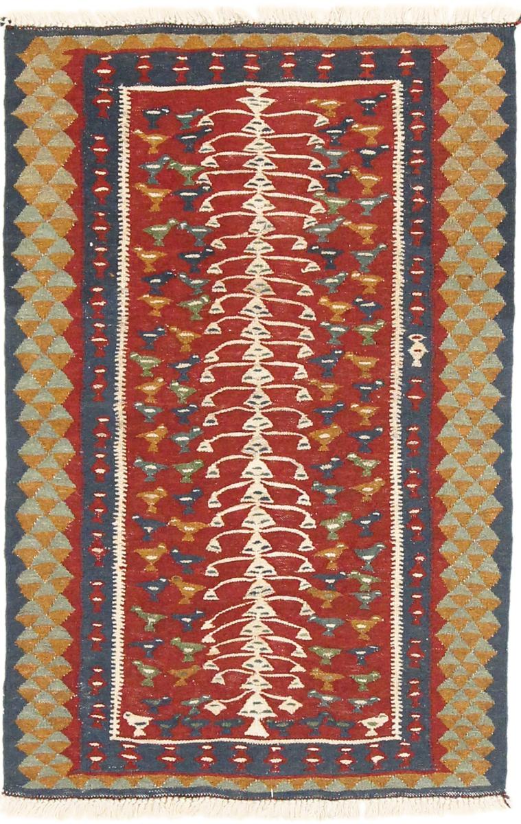 Tapis persan Kilim Fars 133x84 133x84, Tapis persan Tissé à la main