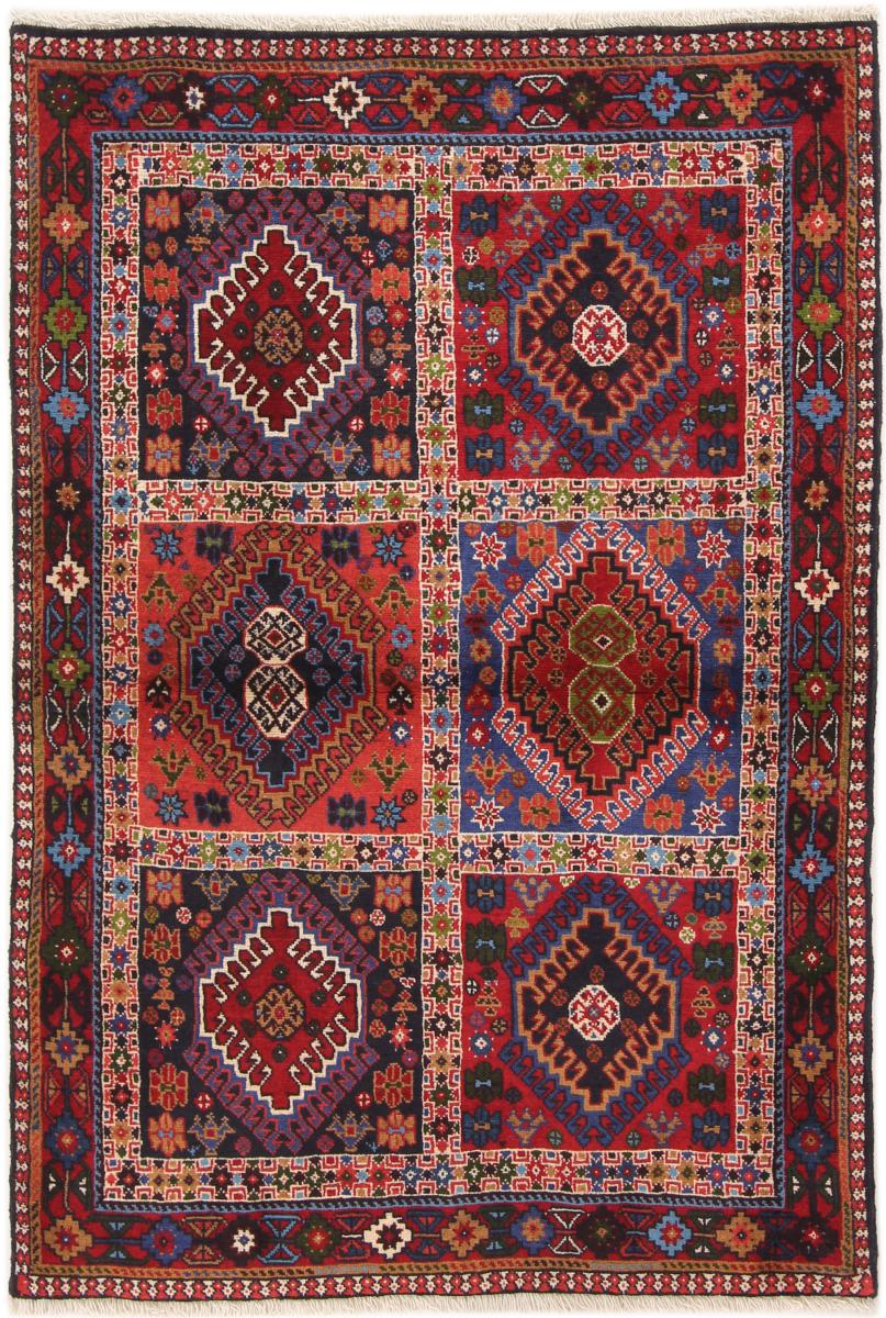 Tapis persan Yalameh 145x96 145x96, Tapis persan Noué à la main