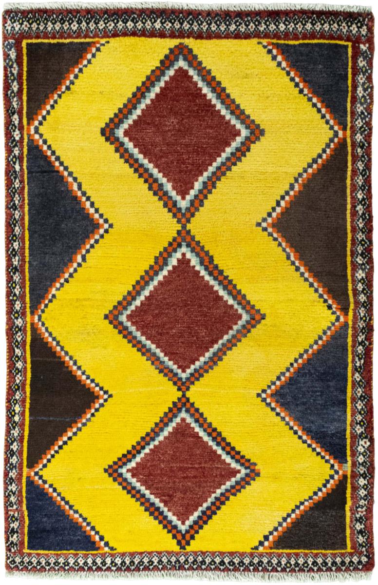 Persian Rug Persian Gabbeh Ghashghai 129x83 129x83, Persian Rug Knotted by hand