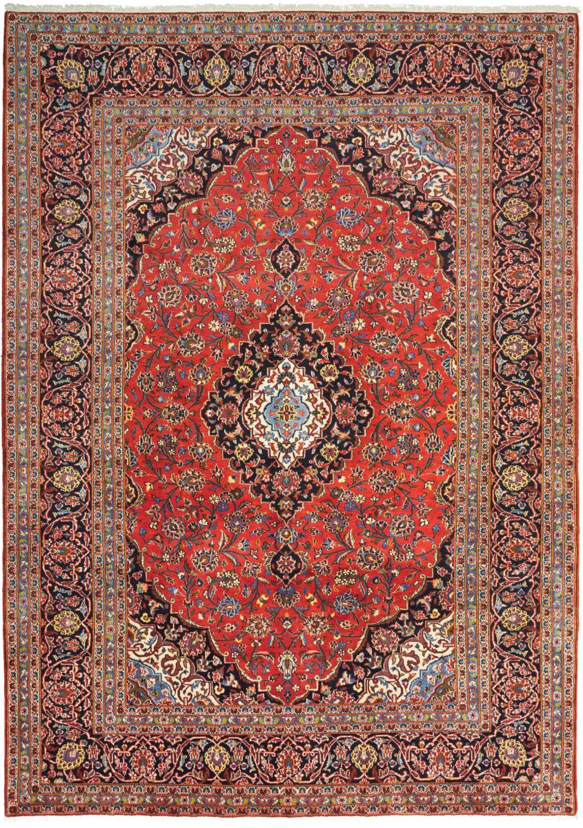 Tapis persan Kashan 296x203 296x203, Tapis persan Noué à la main