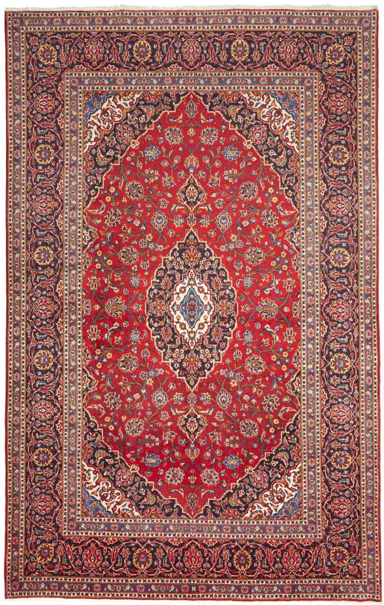 Tapis persan Kashan 317x201 317x201, Tapis persan Noué à la main