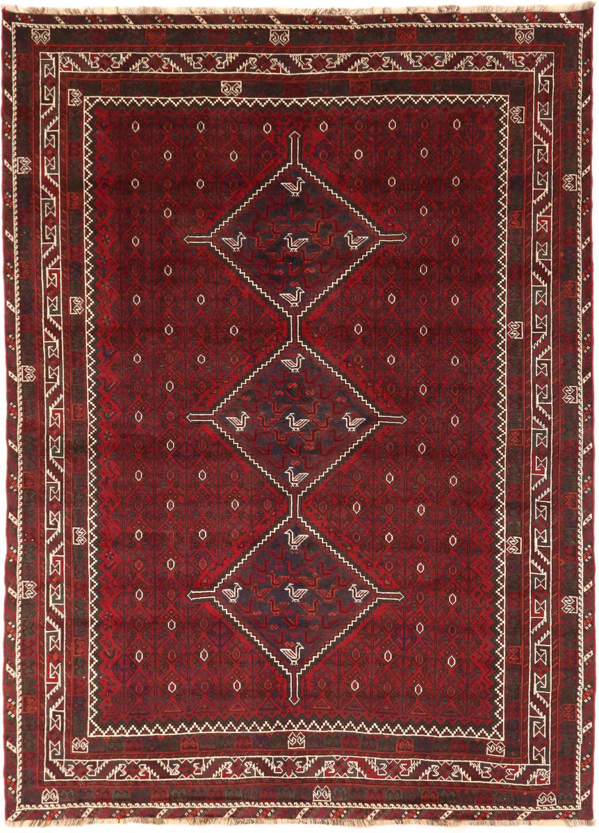 Tapis persan Shiraz 10'3"x7'7" 10'3"x7'7", Tapis persan Noué à la main