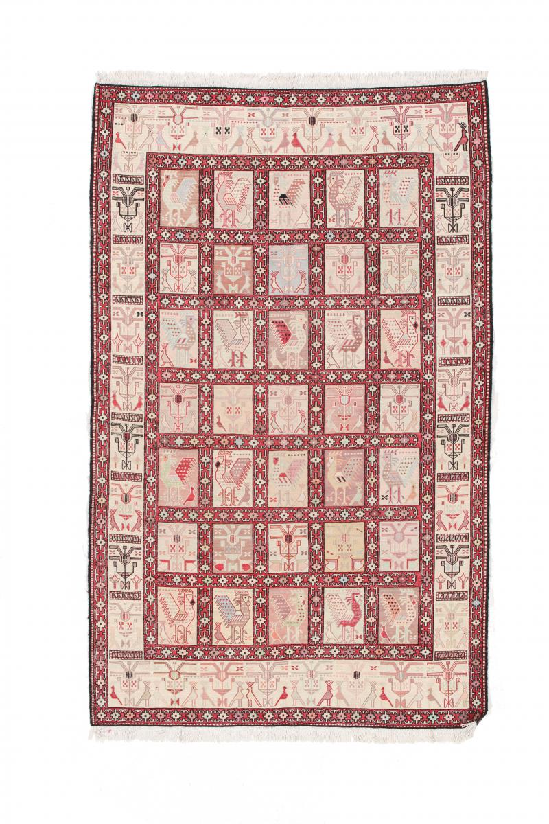 Tappeto persiano Kilim Fars di Seta 190x117 190x117, Tappeto persiano Tessuto a mano