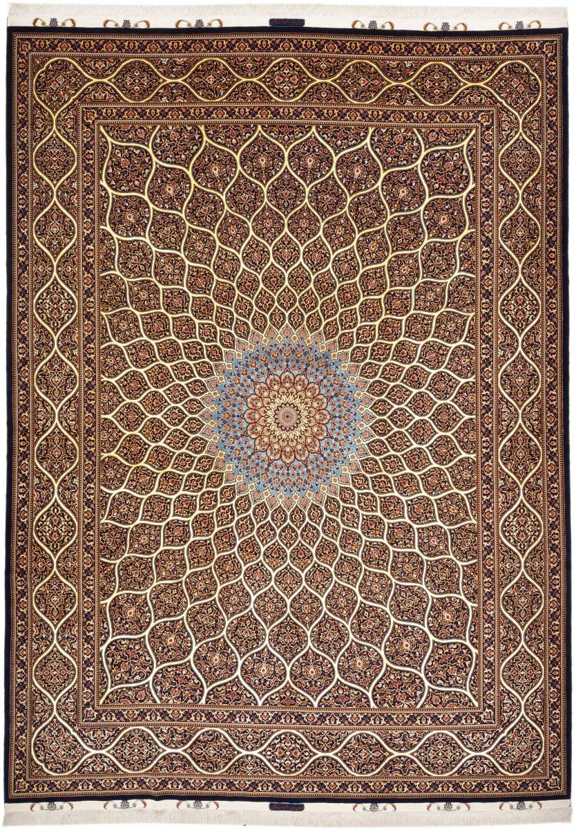 Persian Rug Tabriz 50Raj 13'5"x9'11" 13'5"x9'11", Persian Rug Knotted by hand