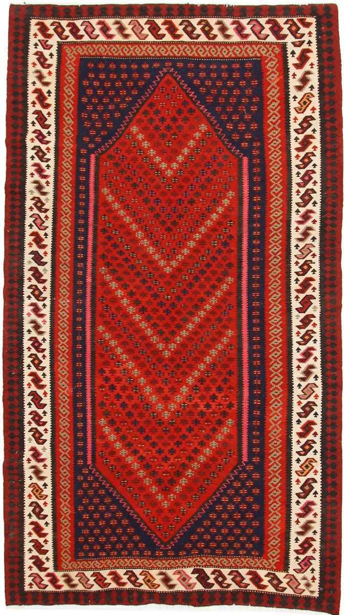 Tappeto persiano Kilim Fars Azerbaijan Antico 304x170 304x170, Tappeto persiano Tessuto a mano