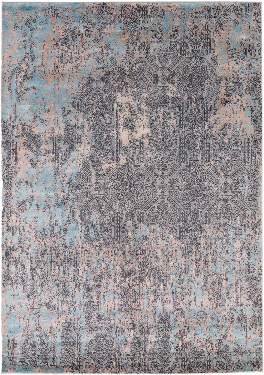 インドのカーペット Sadraa 8'0"x5'7" 8'0"x5'7",  ペルシャ絨毯 手織り
