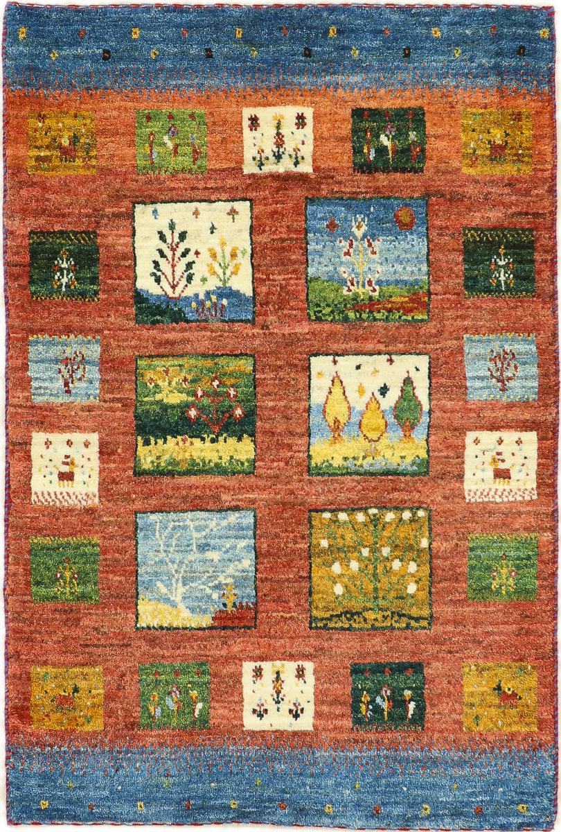 Perzisch tapijt Perzisch Gabbeh Loribaft Nature 95x64 95x64, Perzisch tapijt Handgeknoopte