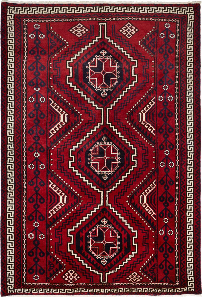 Persian Rug Persian Gabbeh Loribaft 8'4"x5'9" 8'4"x5'9", Persian Rug Knotted by hand
