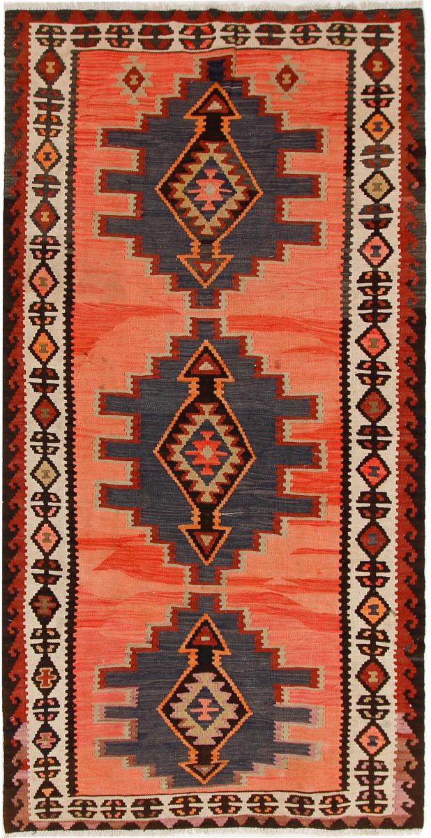 Tappeto persiano Kilim Fars Azerbaijan Antico 277x144 277x144, Tappeto persiano Tessuto a mano
