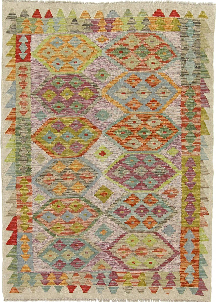 Afghansk tæppe Kelim Afghan Heritage 144x106 144x106, Persisk tæppe Håndvævet