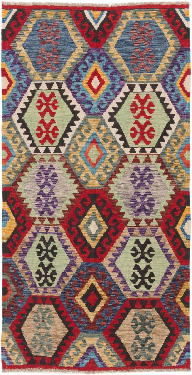 Afghanischer Teppich Kelim Afghan 202x103 202x103, Perserteppich Handgewebt