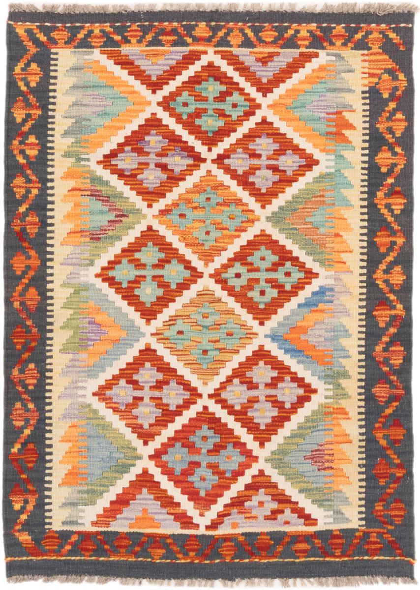 Afghansk tæppe Kelim Afghan 129x85 129x85, Persisk tæppe Håndvævet