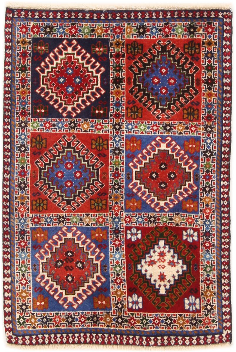  ペルシャ絨毯 ヤラメー 3'1"x2'1" 3'1"x2'1",  ペルシャ絨毯 手織り