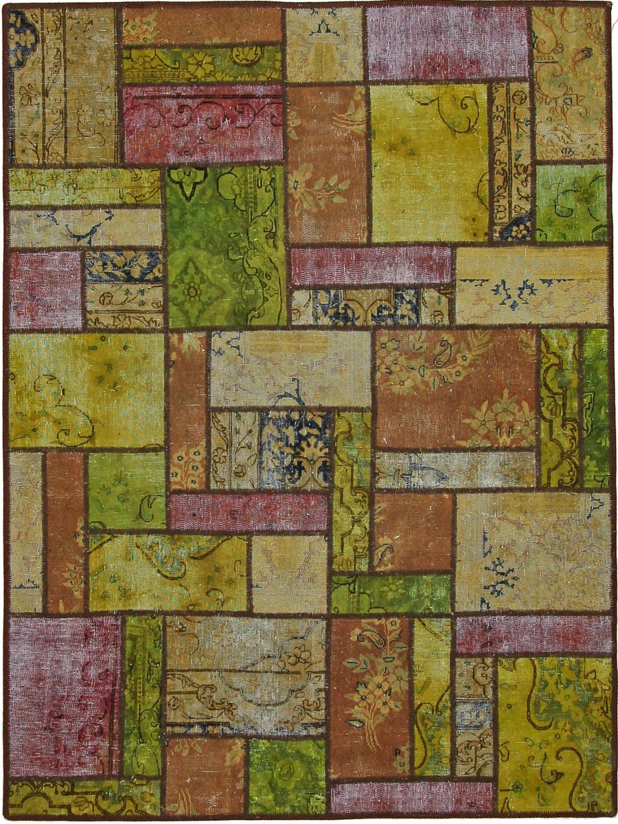 Tapis persan Patchwork 201x153 201x153, Tapis persan Noué à la main