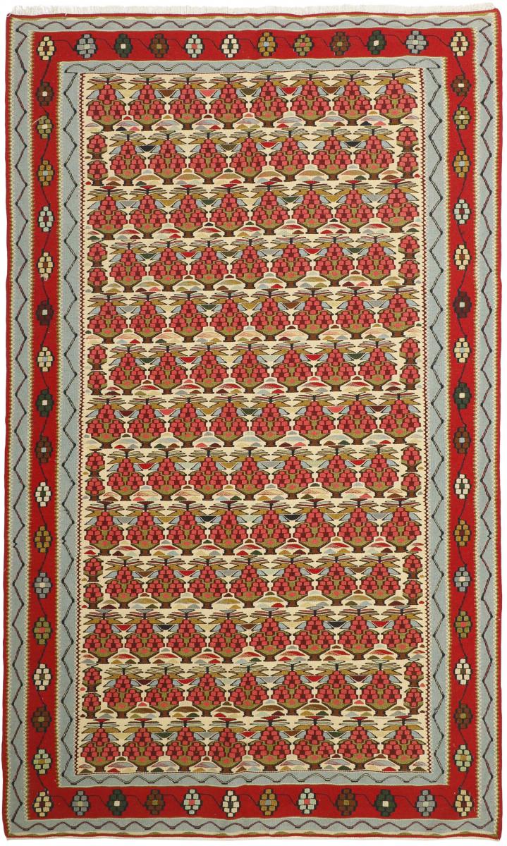 Persian Rug Kilim Senneh 8'0"x4'9" 8'0"x4'9", Persian Rug Knotted by hand