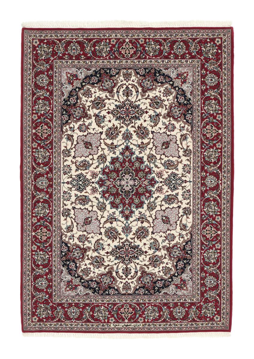 Persisk tæppe Isfahan Silketrend 167x116 167x116, Persisk tæppe Knyttet i hånden