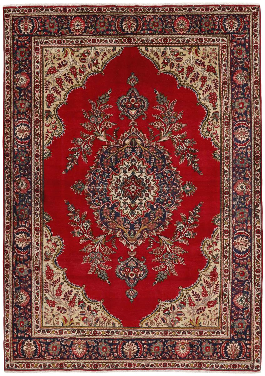 Tapis persan Tabriz 9'7"x6'9" 9'7"x6'9", Tapis persan Noué à la main