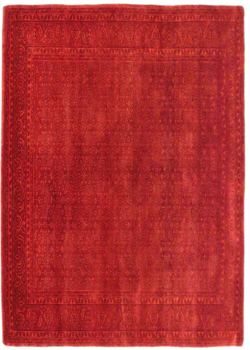 Indo rug Gabbeh Loribaft 6'6"x4'9" 6'6"x4'9", Persian Rug Knotted by hand