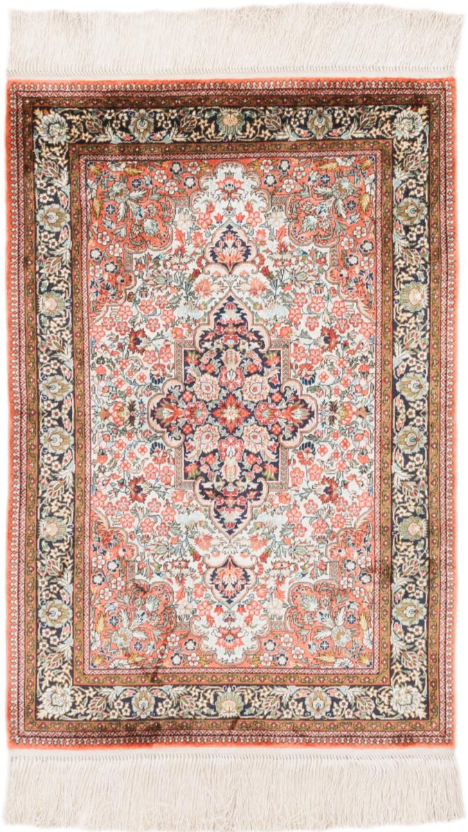  Hereke Zijden Pool 92x62 92x62, Perzisch tapijt Handgeknoopte