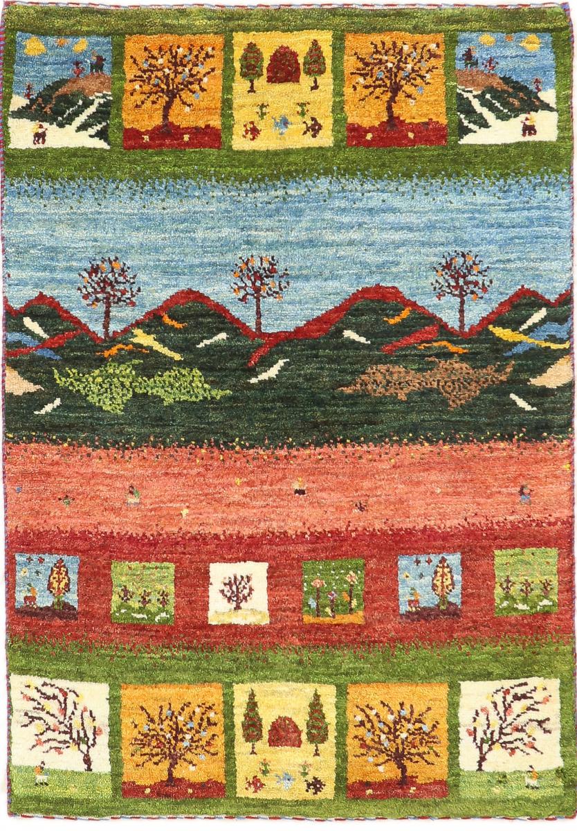  ペルシャ絨毯 ペルシャ ギャッベ ペルシャ ロリbaft Nature 90x63 90x63,  ペルシャ絨毯 手織り