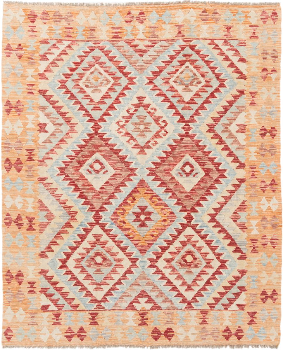 アフガンカーペット キリム アフガン 6'1"x5'0" 6'1"x5'0",  ペルシャ絨毯 手織り