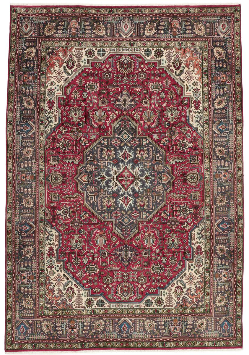 Persian Rug Tabriz 9'7"x6'7" 9'7"x6'7", Persian Rug Knotted by hand